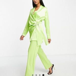 River Island Satin Green Blazer Dress…brand new with tags!